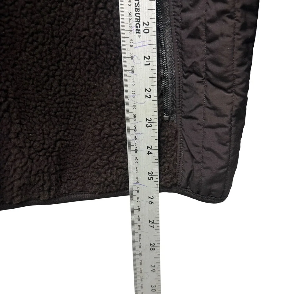 Patagonia Synchilla Sherpa Retro-X Fleece Jacket Womens Large Brown‎ Full Zip